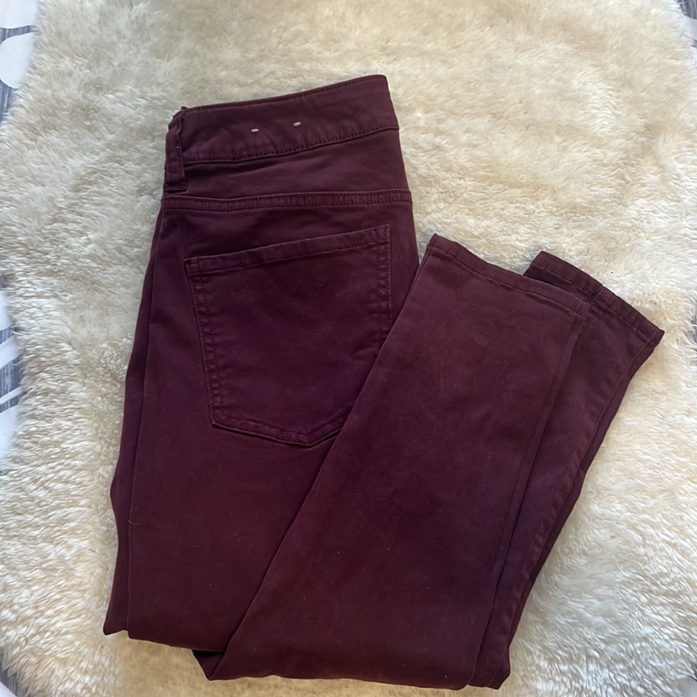 American Eagle - Maroon Dark Red High Rise Jeggings - Size 4